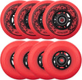 8-Pack Inline Skate Wheels 85A Outdoor 72-80mm - ABEC-9 Bearings