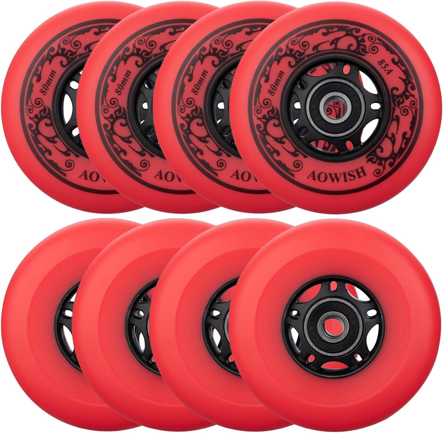 8-Pack Inline Skate Replacement Wheels for Smooth Performance