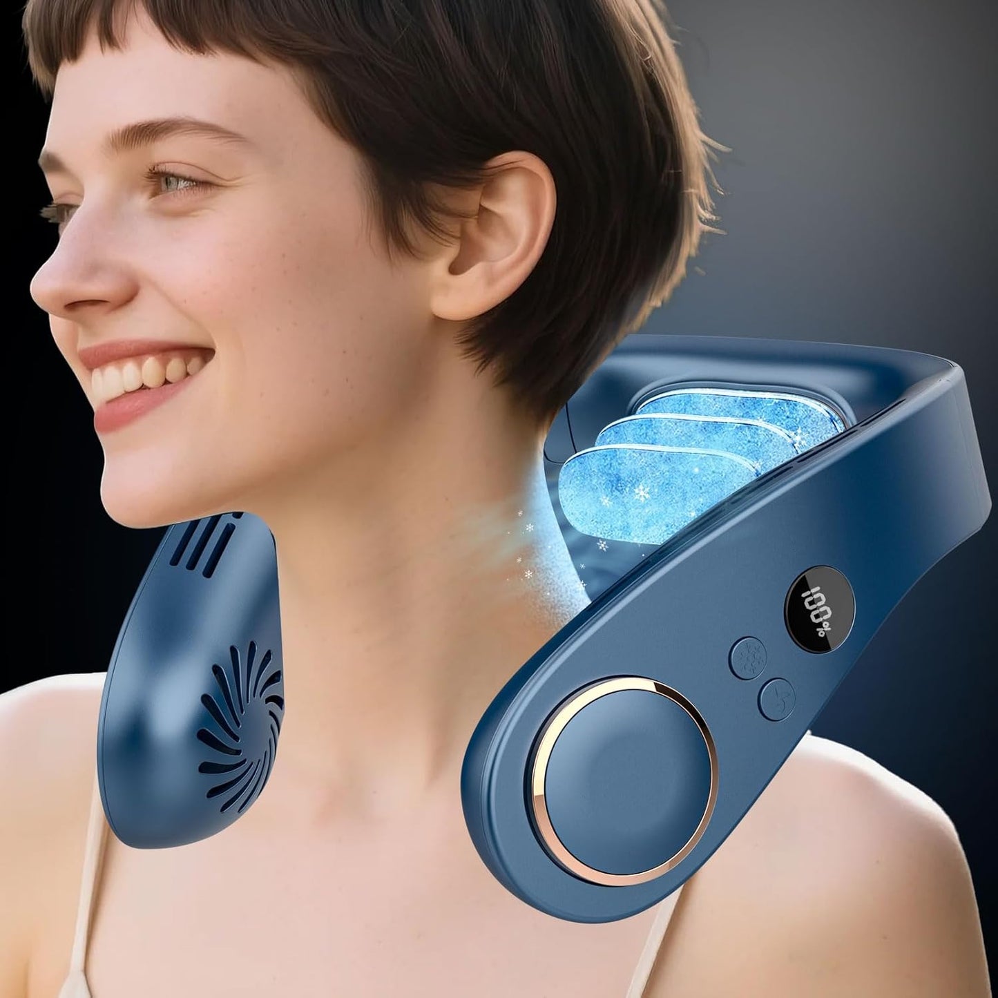Neck Air Conditioner with Cooling Plate for Instant Relief