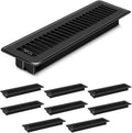 4 PCS Floor Vents 2x12 inch Heavy Duty Metal Heat Air Vent Covers