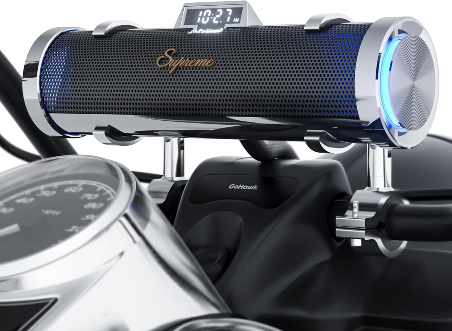 GoHawk Motorcycle Bluetooth Speakers - 6-Speaker Stereo System