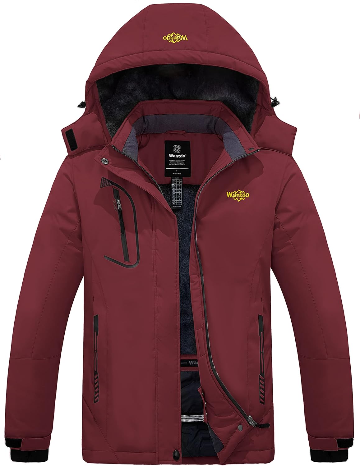 Wantdo Women's Mountain Waterproof Ski Jacket for Winter Adventures