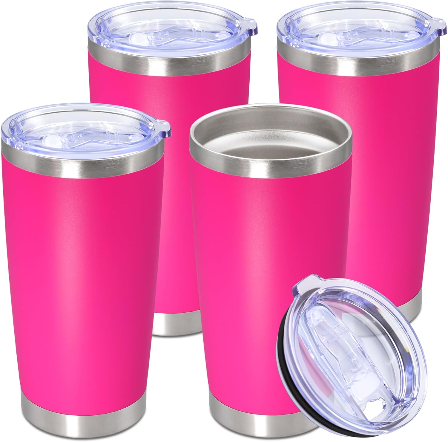 20oz Stainless Steel Tumbler Cup with Lid for Hot & Cold Drinks