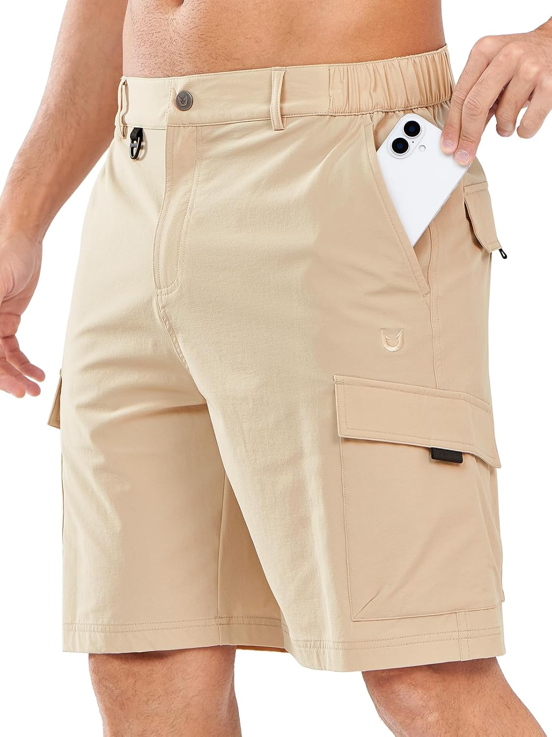 NORTHYARD Men's Cargo Hiking Shorts 9in Lightweight Tactical Gear