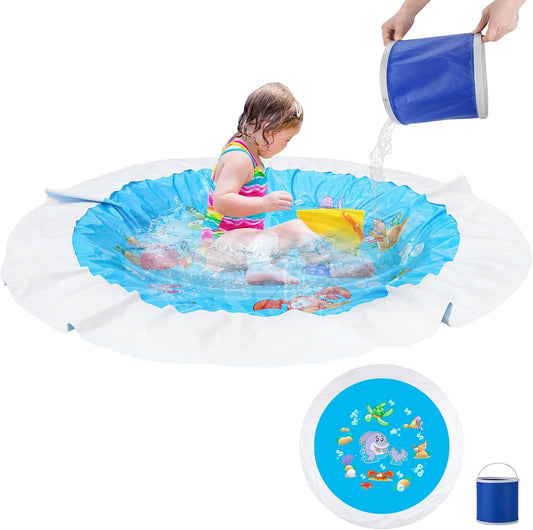 7.2 X 7.2 Feet Baby Beach Pool for Kids with Portable Water Bag