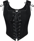 Scarlet Darkness Renaissance Corset Tops for Women - Linen Overbust