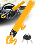 Steering Wheel Lock - Heavy Duty Antitheft Device with Adjustable