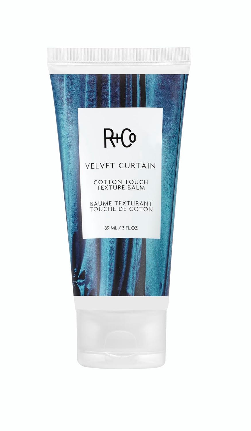 R+Co Velvet Curtain Texture Balm for Effortless Styling