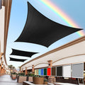 Royal Shade 13ft x 17ft Black Custom Size Sun Shade Sail - Heavy Duty
