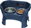 Neater Feeder Deluxe Elevated Dog Bowls Medium Size Dark Blue - Mess