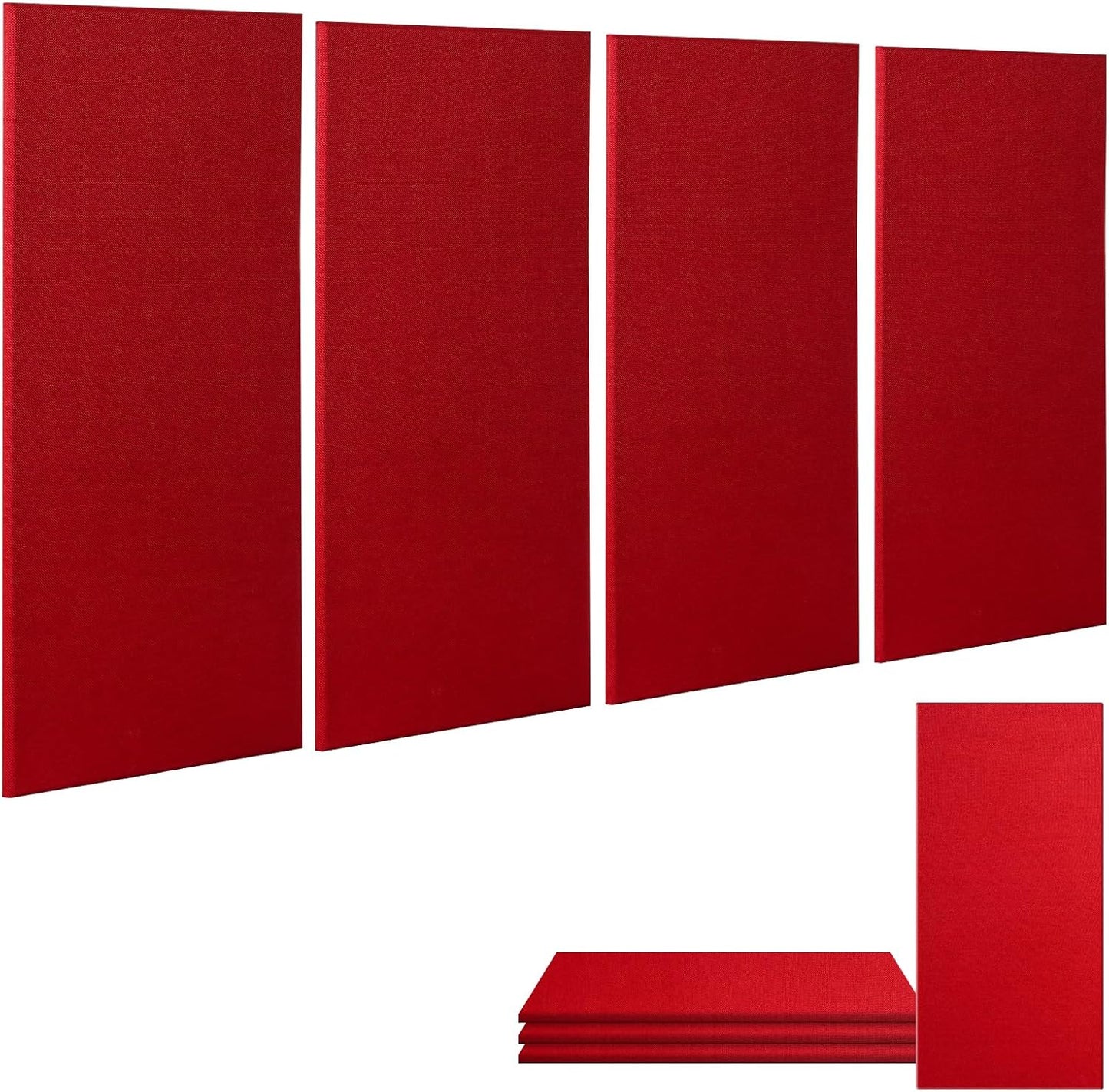 4 PCS Acoustic Panels for Effective Noise Reduction and Absorption