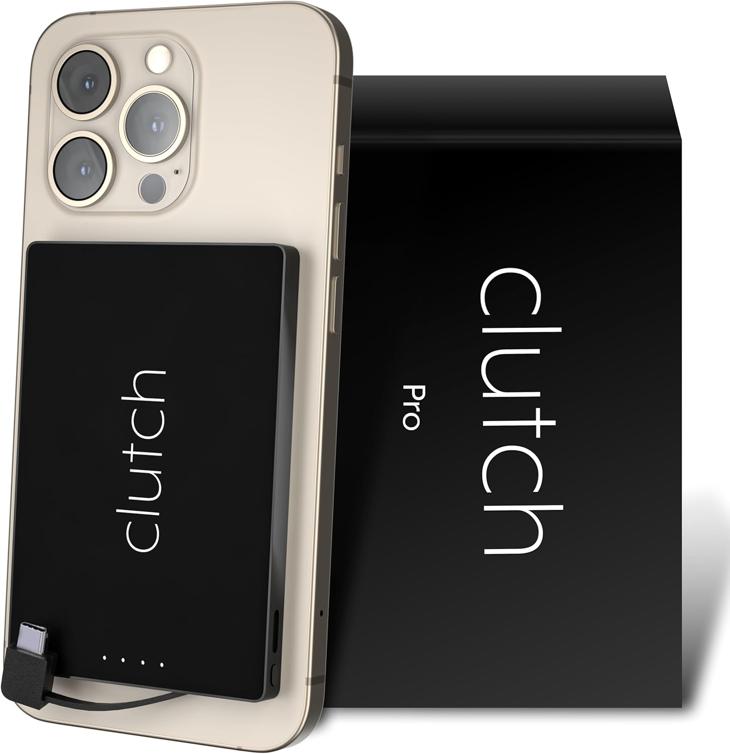 Clutch Pro USB-C Portable Charger for iPhone 15 and Android