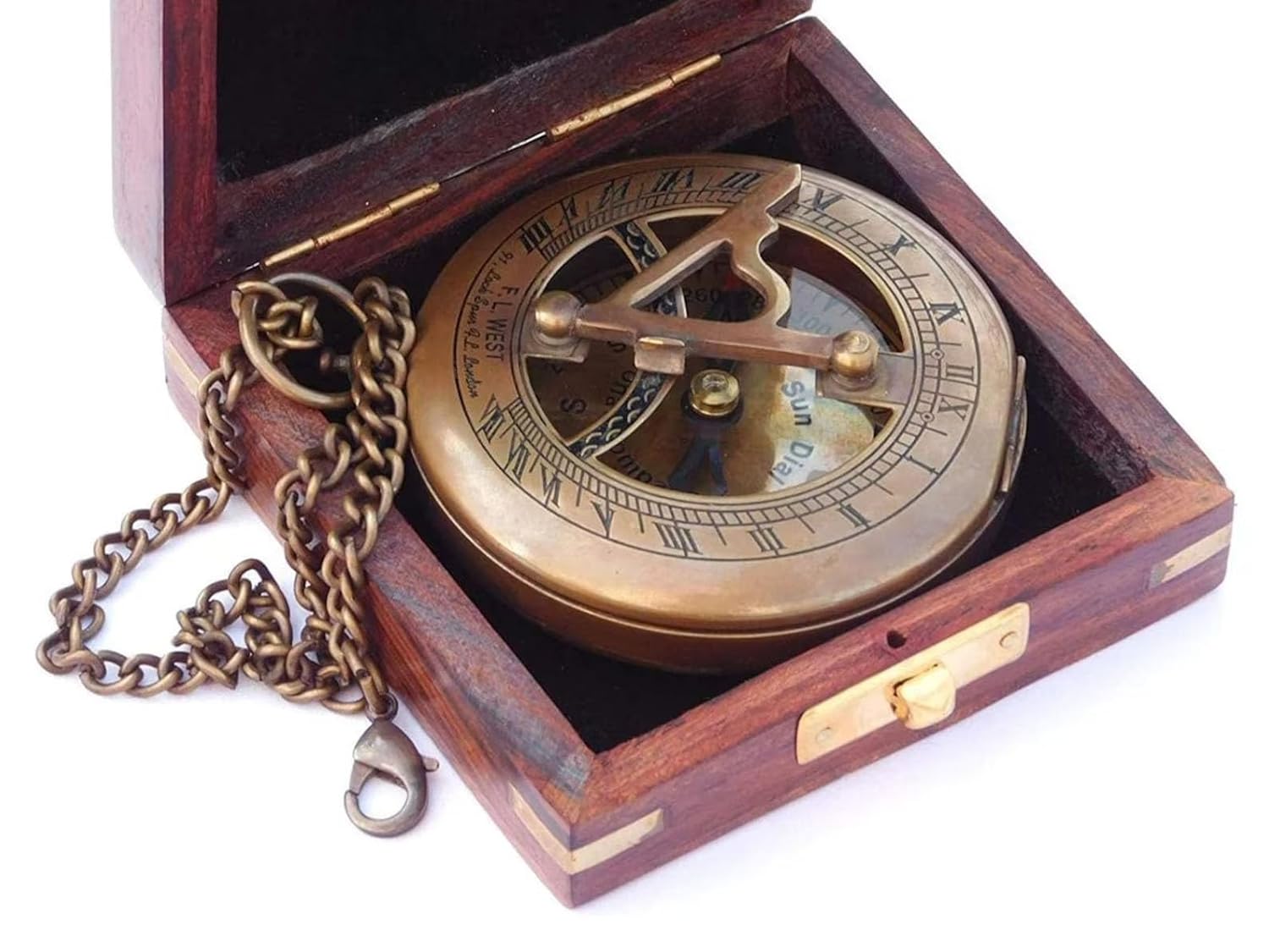 Handmade Sundial Personalized Compass for Unique Gifts