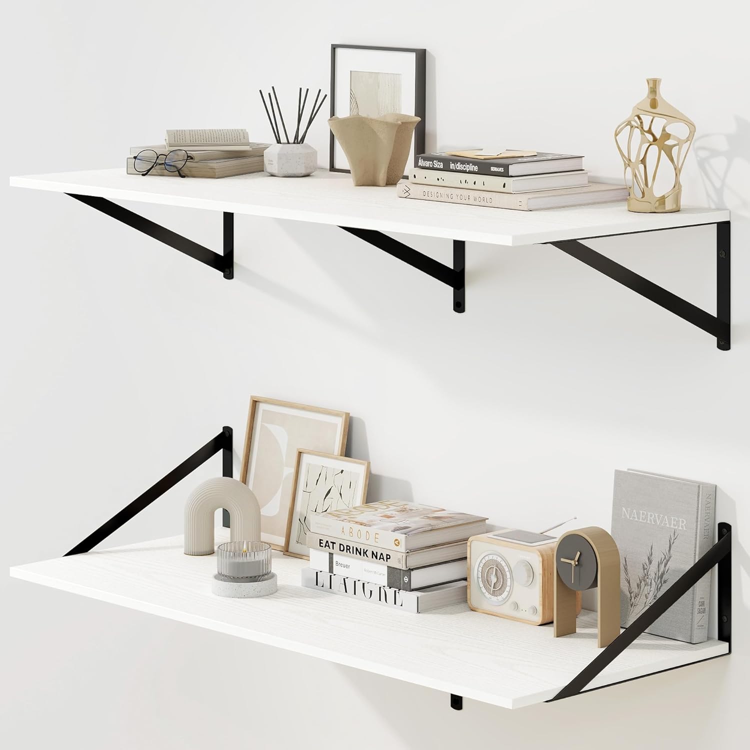 Floating Shelves for Wall - 36W x 12D Set of 2 for Home