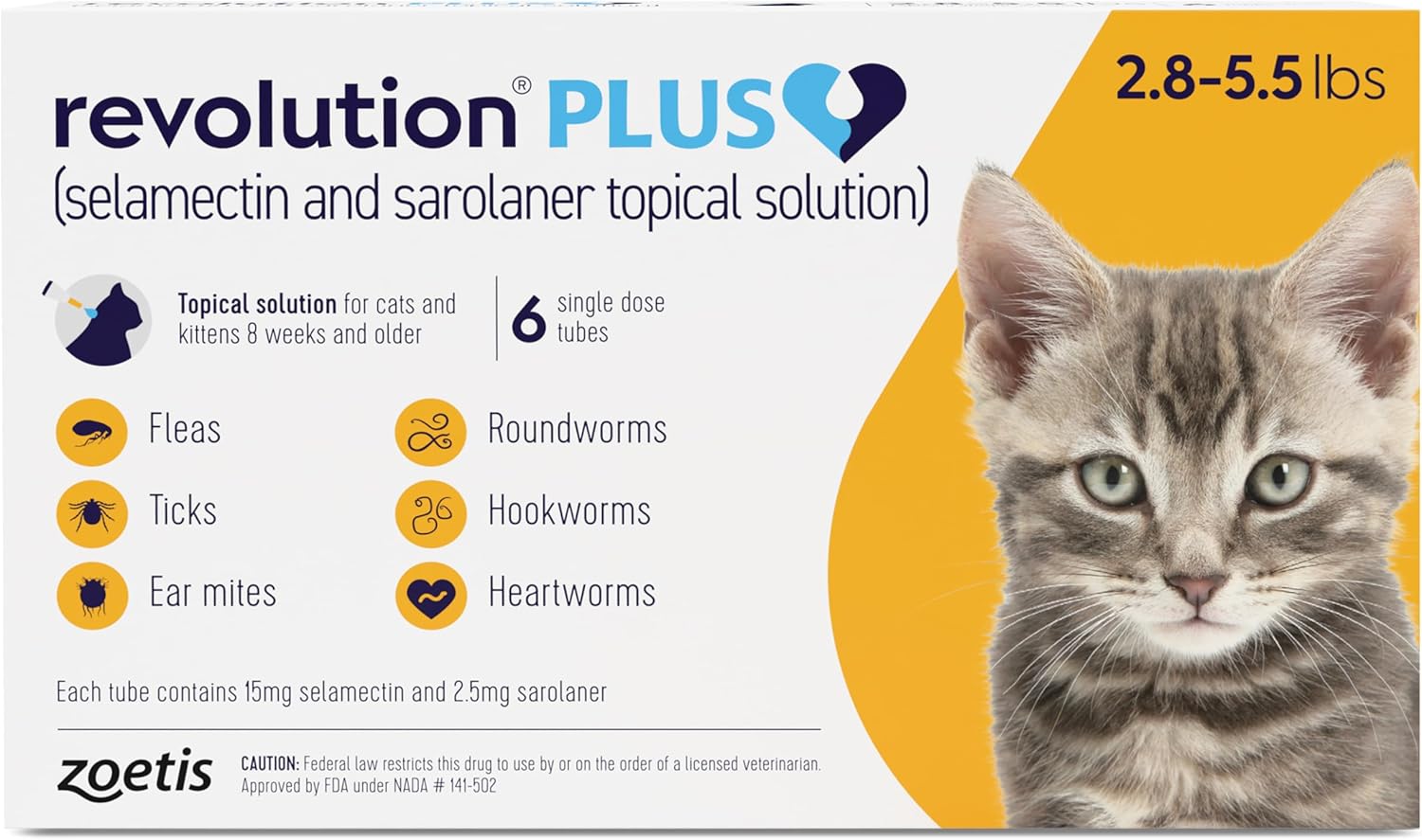 Revolution Plus Topical Solution for Cats - 7-in-One Protection