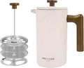 French Press Coffee Maker 34 Ounce - Insulated Steel with Wood Handle