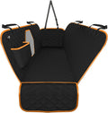 Dog Car Seat Cover XL Orange - Waterproof Back Seat Hammock Protector