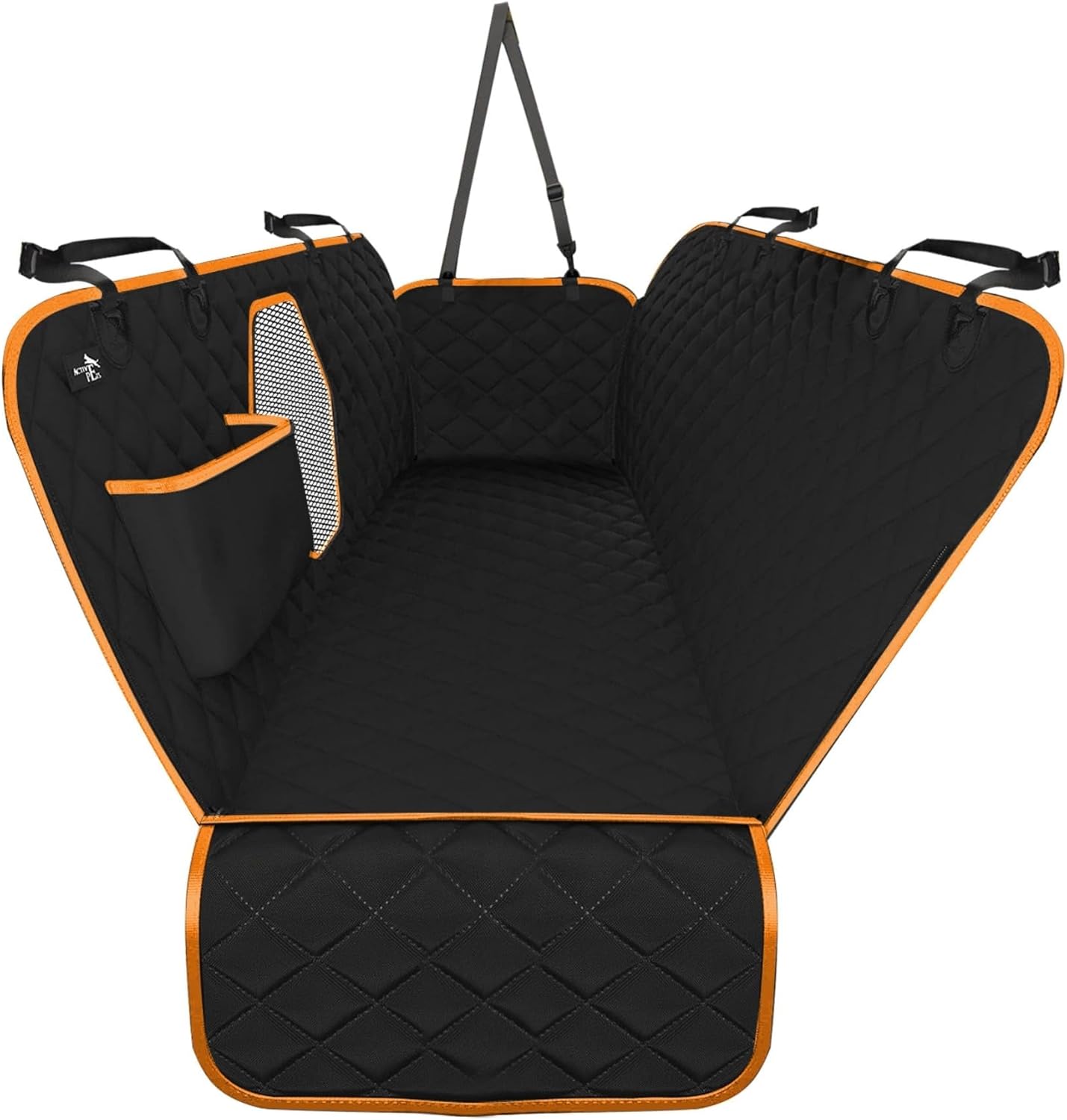 Active Pets Dog Car Seat Cover - Waterproof Hammock XL Orange