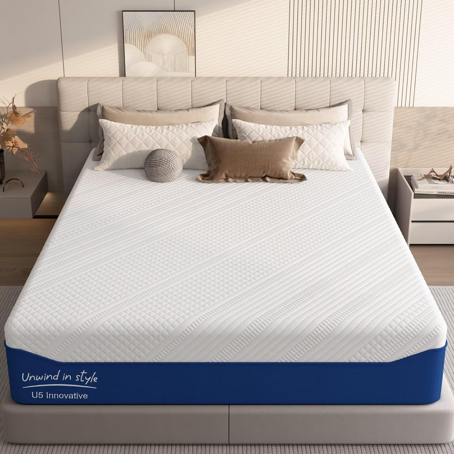 King Size Mattress 14 Inch with Cooling Gel for Ultimate Comfort