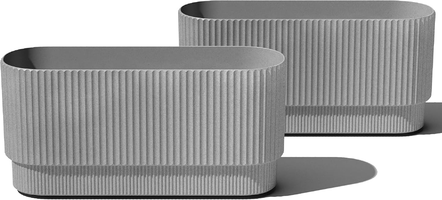 Veradek Demi Series Long Planter for Modern Decor and Durability