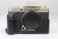 X-T200 Case BolinUS Genuine Leather Half Camera Case - Screen Access