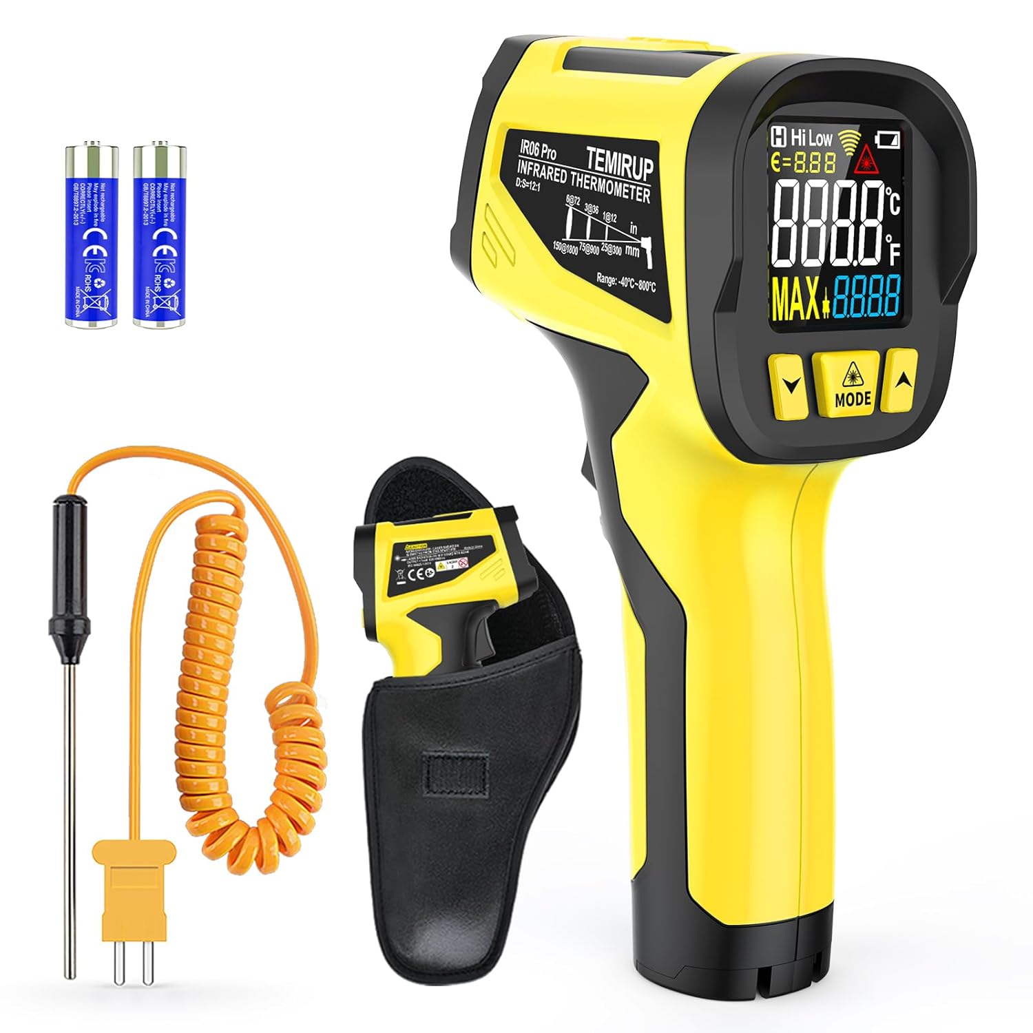 Infrared Thermometer Gun for Cooking and HVAC by Temirup