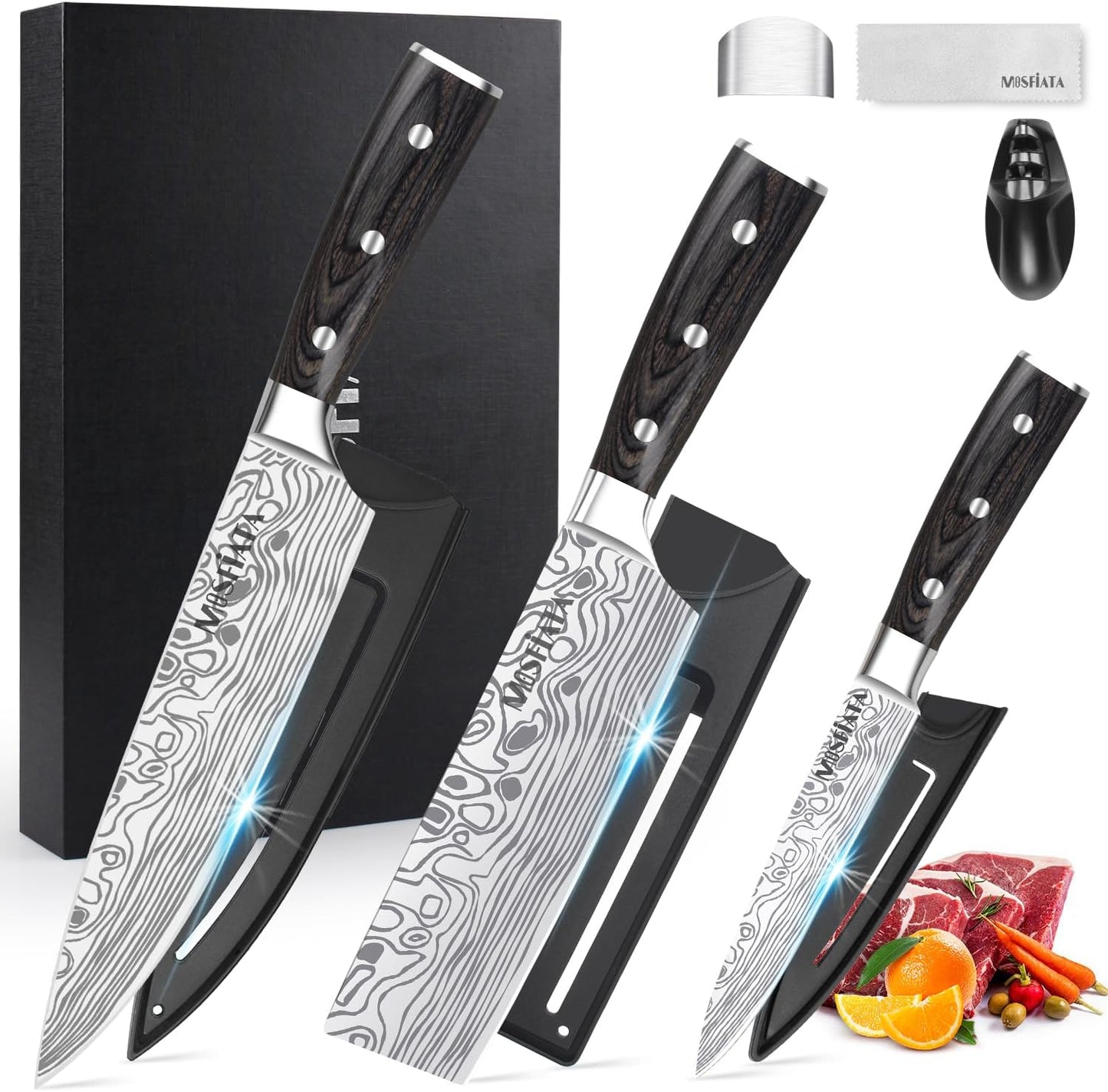 MOSFiATA Professional Chef Knife Set for Effortless Cooking