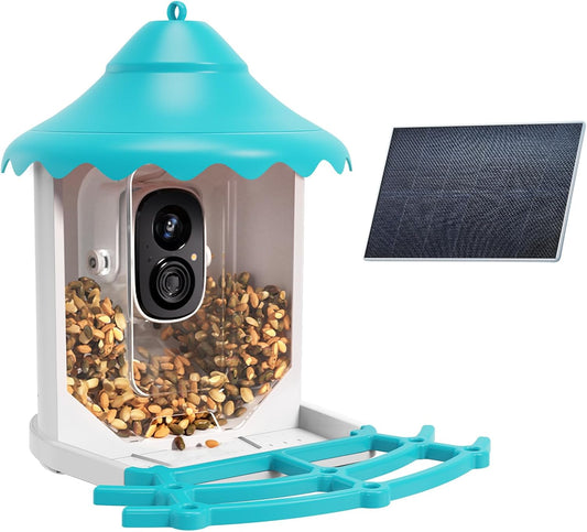 CINMOORE Smart Bird Feeder: 4MP AI Bird Identification