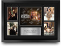 Star Wars Episode 1 Phantom Menace Signed Printed Montage - 16in x