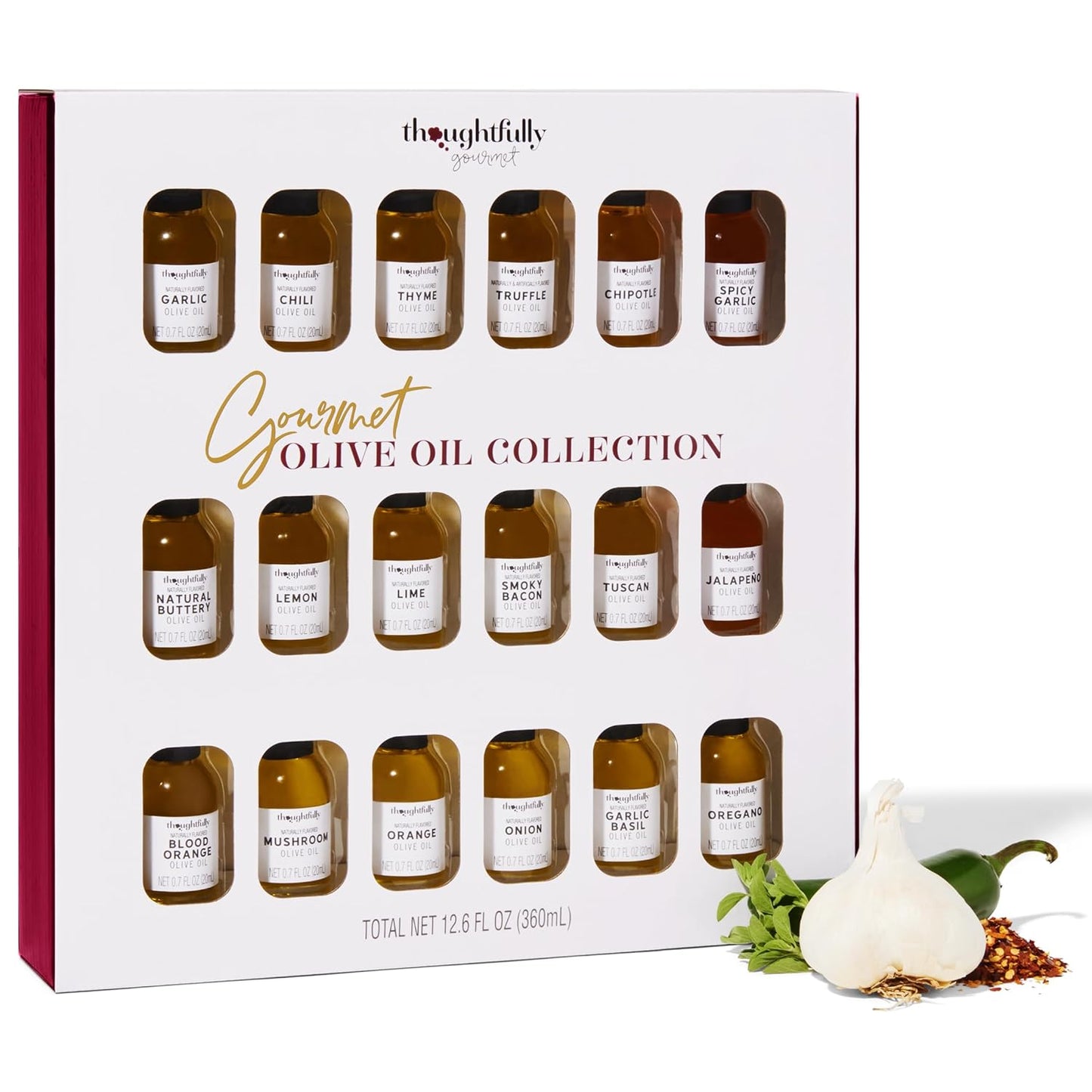 Gourmet Olive Oil Sampler Gift Set with Unique Flavors
