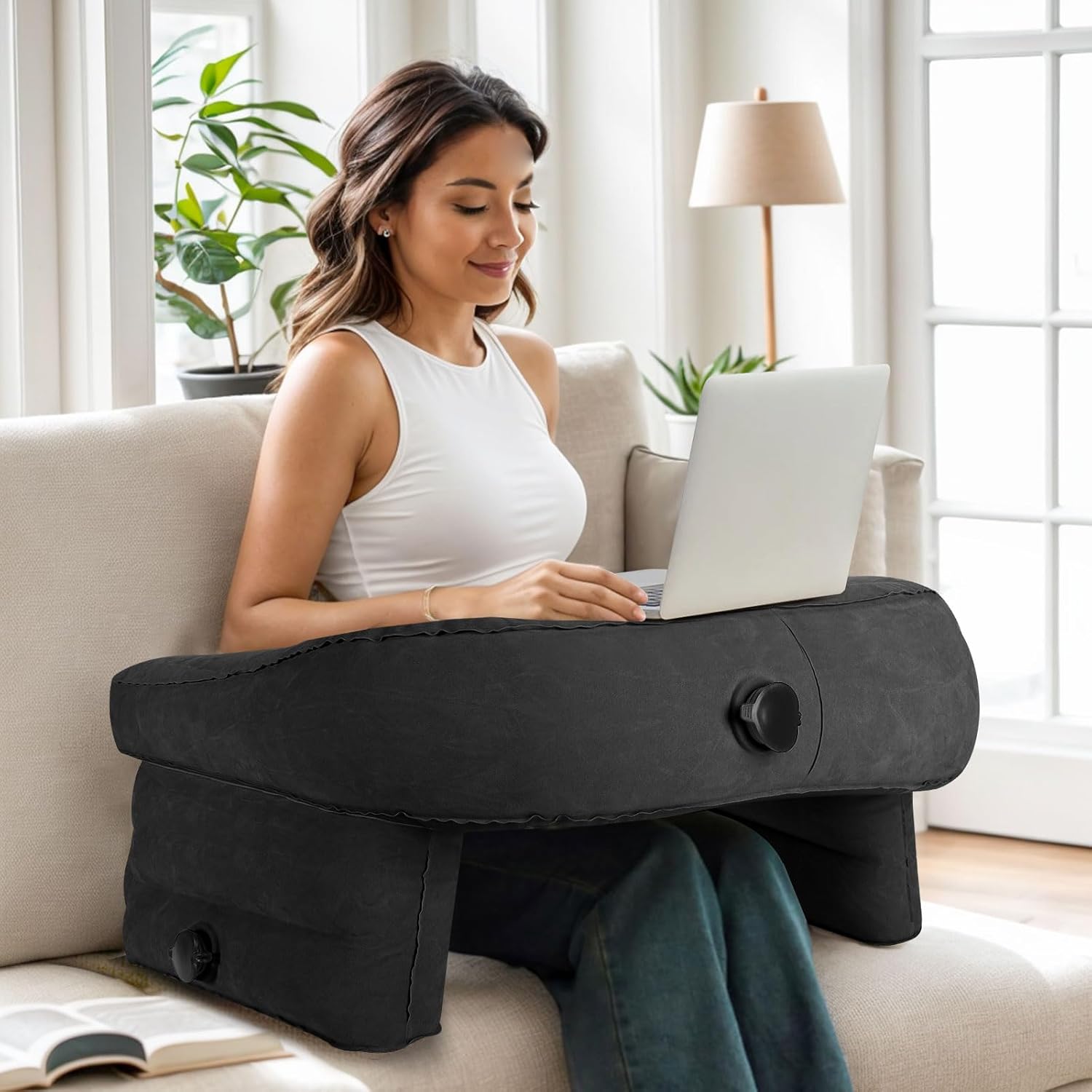 Portable Memory Foam Lap Desk & Coaster for Comfort