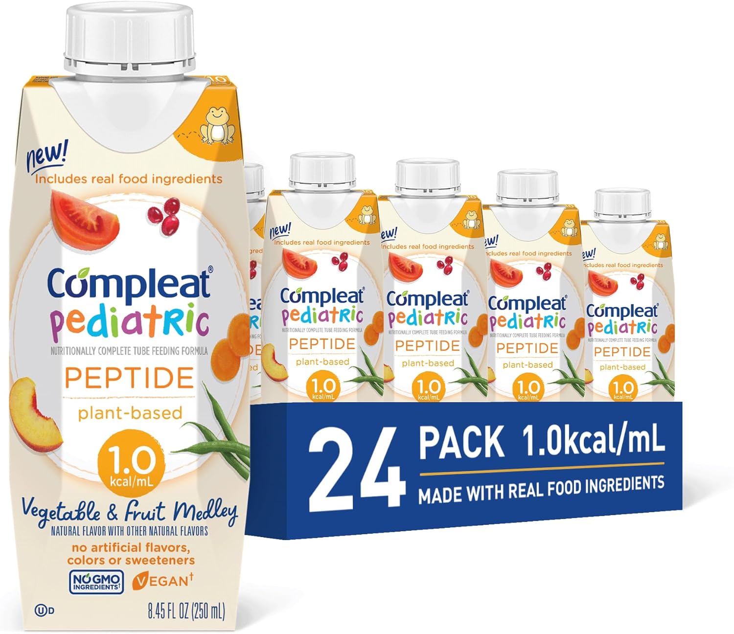 Compleat Pediatric Peptide 1.0 Tube Feeding Formula 250 mL