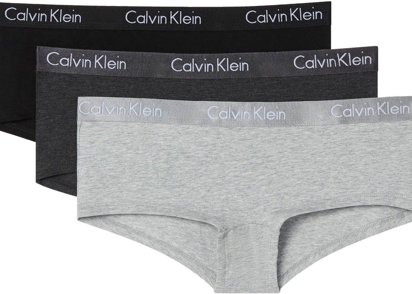 Calvin Klein womens Motive Cotton Boyshort Panties, 3 Pack Review