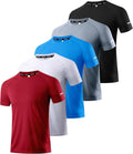 Men's Workout Running Shirts - Moisture Wicking Short Sleeve Tee