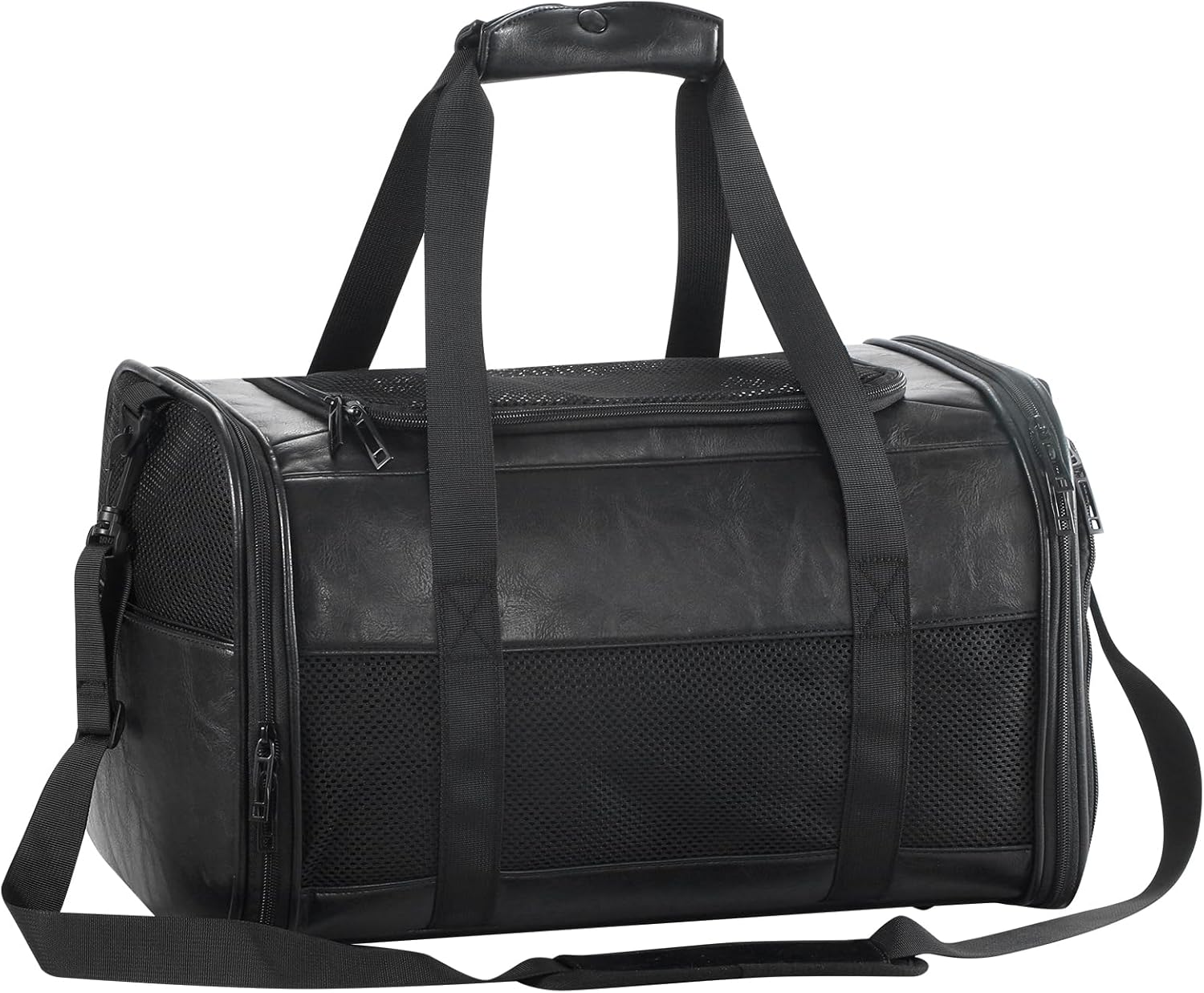 Fashion Leather Dog Carrier for Small Pets, Airline Approved