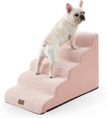 Wide Dog Stairs 19.7 in Width - Stable 5-Step Pet Ladder for Beds