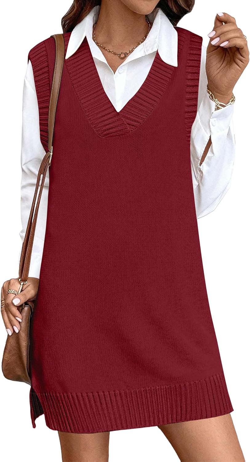 Zeagoo Womens Tank Sweater Dress for Stylish Fall Fashion