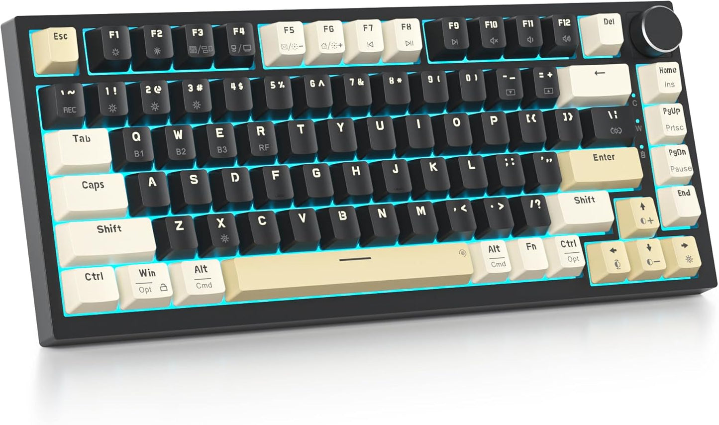 75% Wireless Mechanical Keyboard with RGB and Hot-Swappable Keys