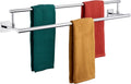 KOKOSIRI Towel Holder Polished Chrome 36 in Double Bar - Space Saving