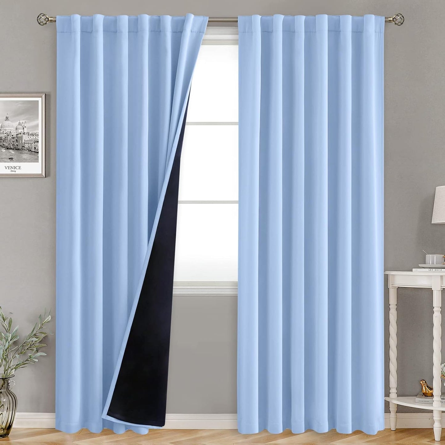 BGment Full Blackout Curtains for Total Room Darkening Effect