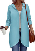 Zeagoo Women's Fall Jacket Long Hoodie Tunic - Cozy Layering Pick