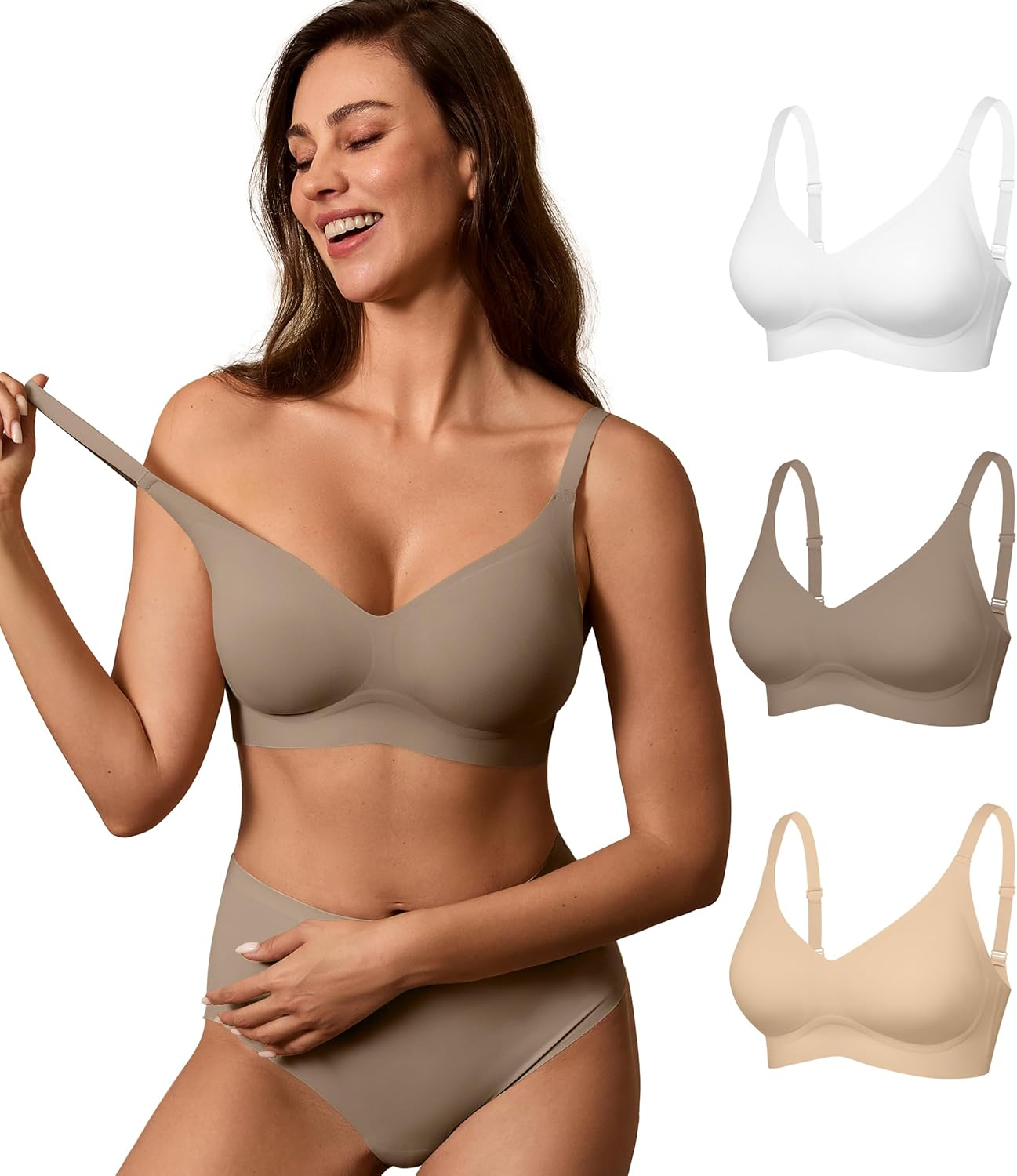 Comfortable Wireless Seamless Bras for Women by DEANGELMON