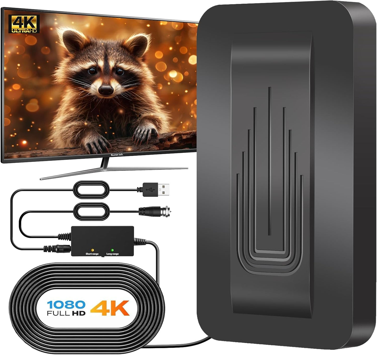 2025 Digital HD TV Antenna for Local Channels with 1800 Mile Range