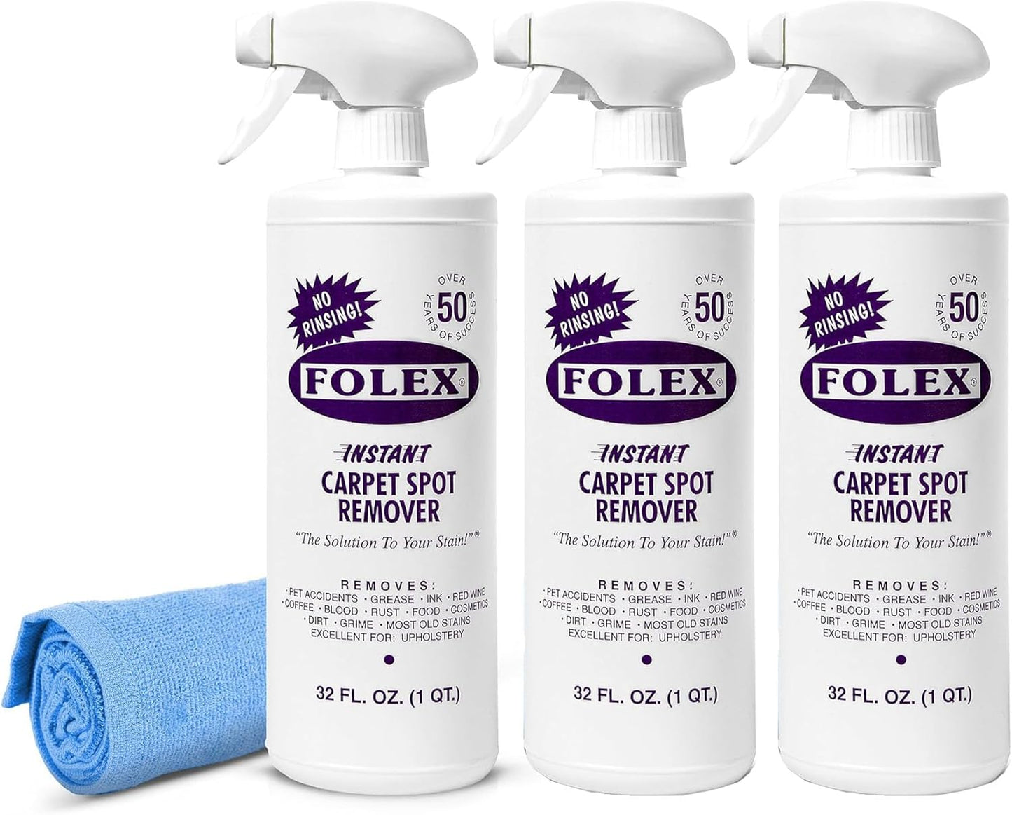 FOLEX Instant Carpet Spot Remover 32 oz for Stains & More