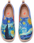 Women's Vibrant Floral Slip-On Loafers - Lightweight Travel Shoes