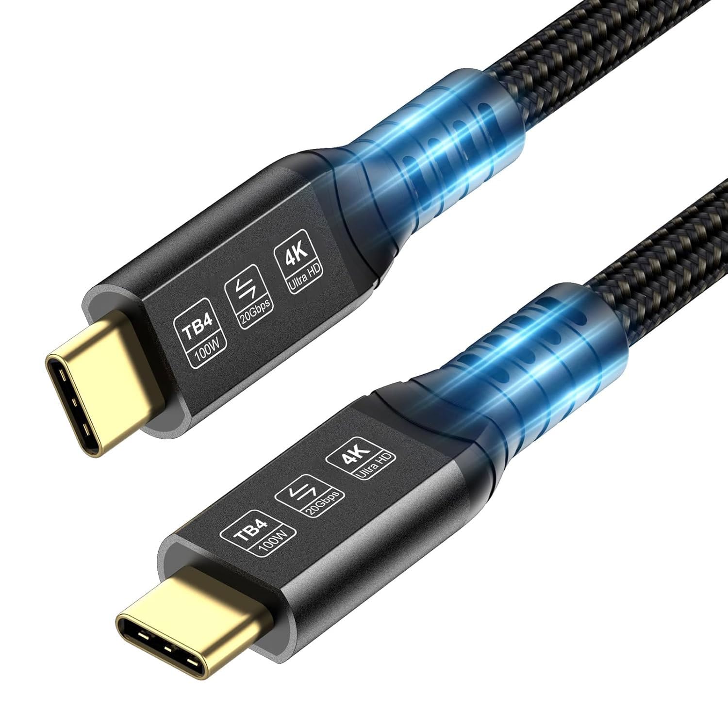 16.4FT Thunderbolt 4 Cable: 100W Charging, for Thunderbolt 3/USB4