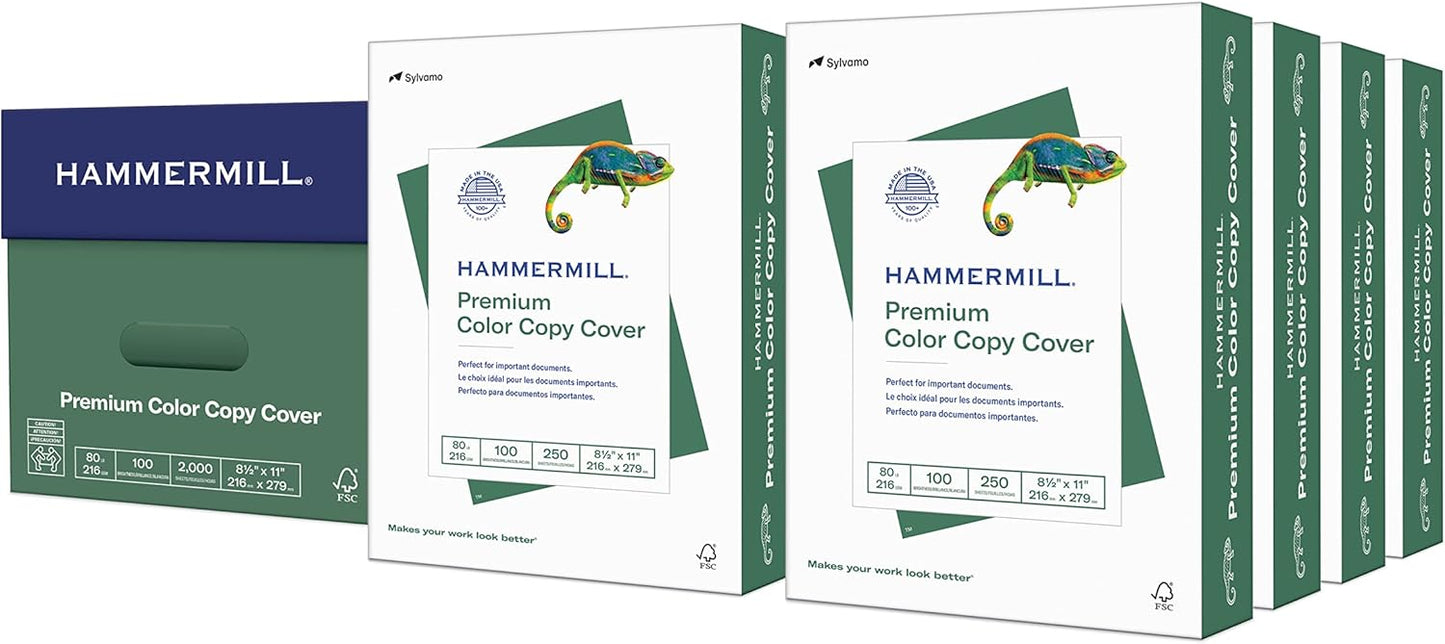 Premium Color Copy Cover Cardstock 80 lb 8.5 x 11 for Printing