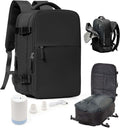 Vacuum Seal Travel Backpack with Air Pump Compression - Carry On Ready