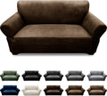 Leather Look Loveseat Sofa Slipcover for 2 Seater Couch Protection