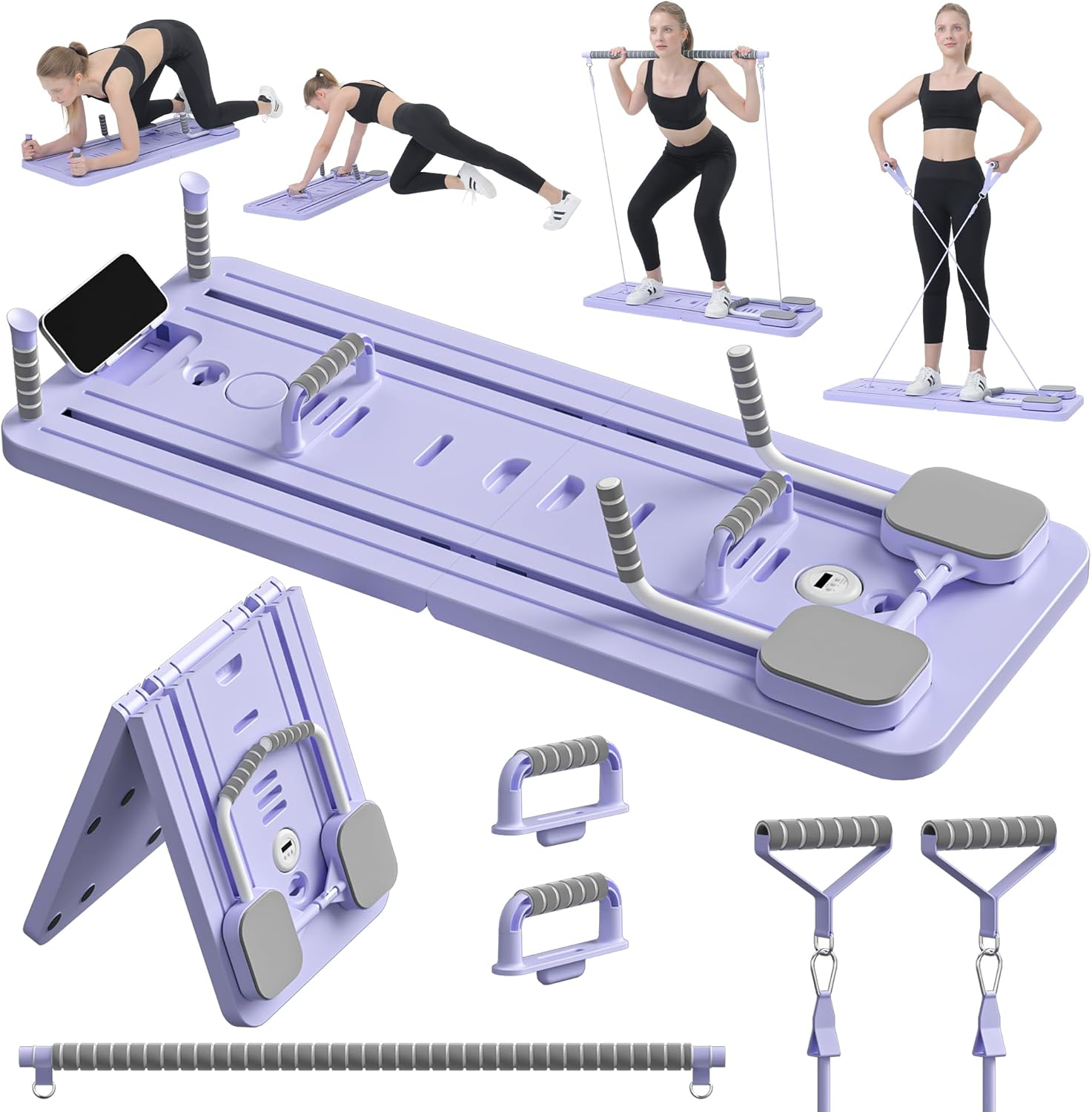 JANUA Pilates Board - Multi-Purpose Foldable Reformer Set